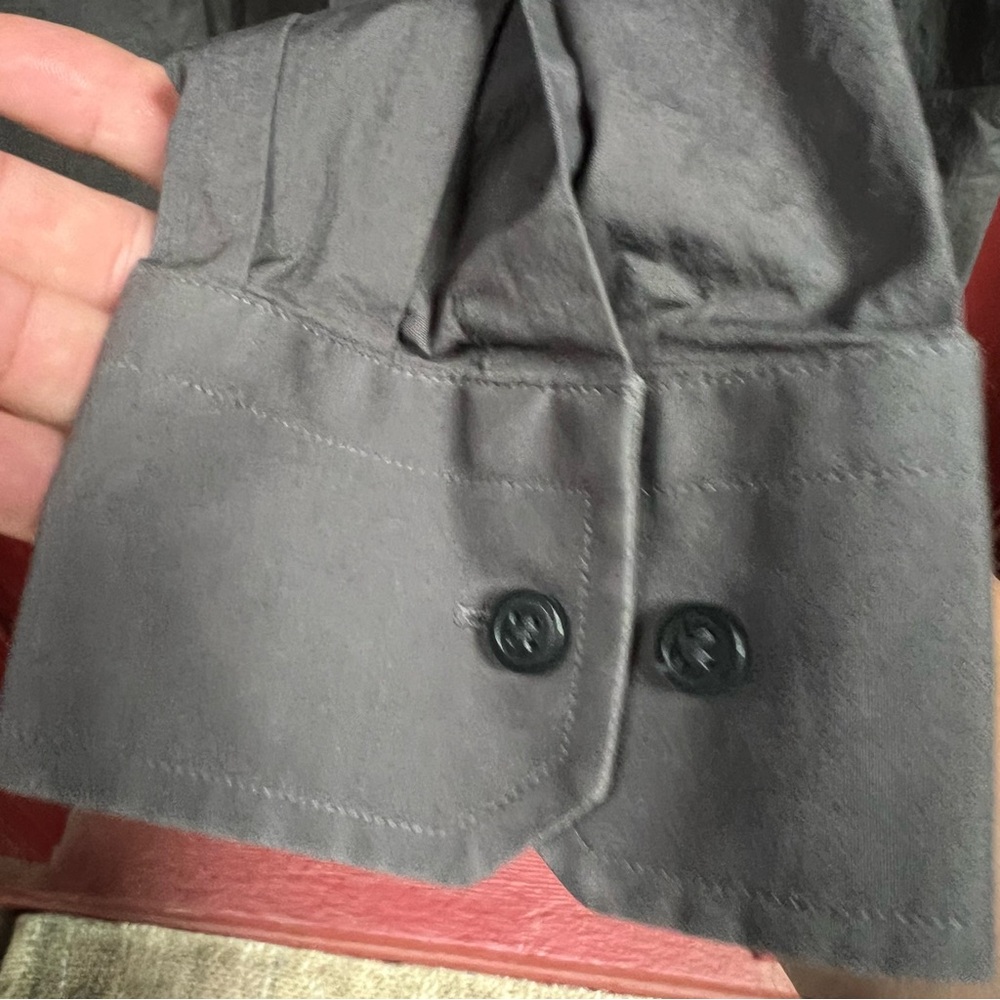Express Men's Gray Military Shirt - Picture 4 of 5